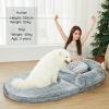 Large Human Dog Bed for Adult,Plufl Human Dog Beds for Large Dogs Waterproof and Anti-Slip,Giant Dog Bed for Humans, Human Dog Bed for Adult