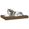 Dog Bed Honey Brown 40"x29.1"x3.5" Solid Wood Pine