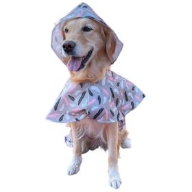 Waterproof Cape for Large and Small Dogs Windproof Raincoat Poncho for Pets (Type: FeatherXL)