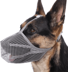 Dog Muzzle, Soft Mesh Covered Muzzles for Small Medium Large Dogs (Color: Grey, size: XS)