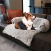 Pet Sofa; Warm Plush Pet Cushion For Indoor Dogs & Cats; Dog Blanket; Washable Pet Bed