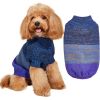 Horizontal Two-Legged Pet Warm Knit Striped Color Knit