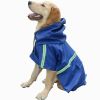 Waterproof Dog Raincoat Leisure Lightweight Dog Coat Jacket Reflective Rain Jacket with Hood for Small Medium Large Dogs