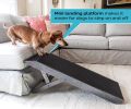 Youfun Adjustable Dog Ramp For Bed Small Dog & Large Dogs - 24 H Folding Dachshund Ramp Hardwood Pet Ramp For Couch With Platform Top Anti-Slip Surfac